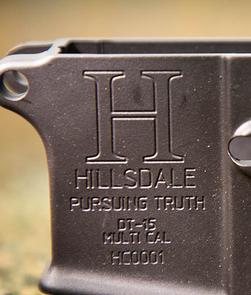 gun part stamped with Hillsdale logo